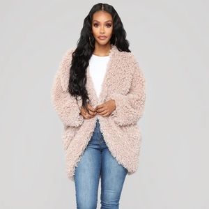Fashion Nova Warm Embrace Faux Fur Jacket